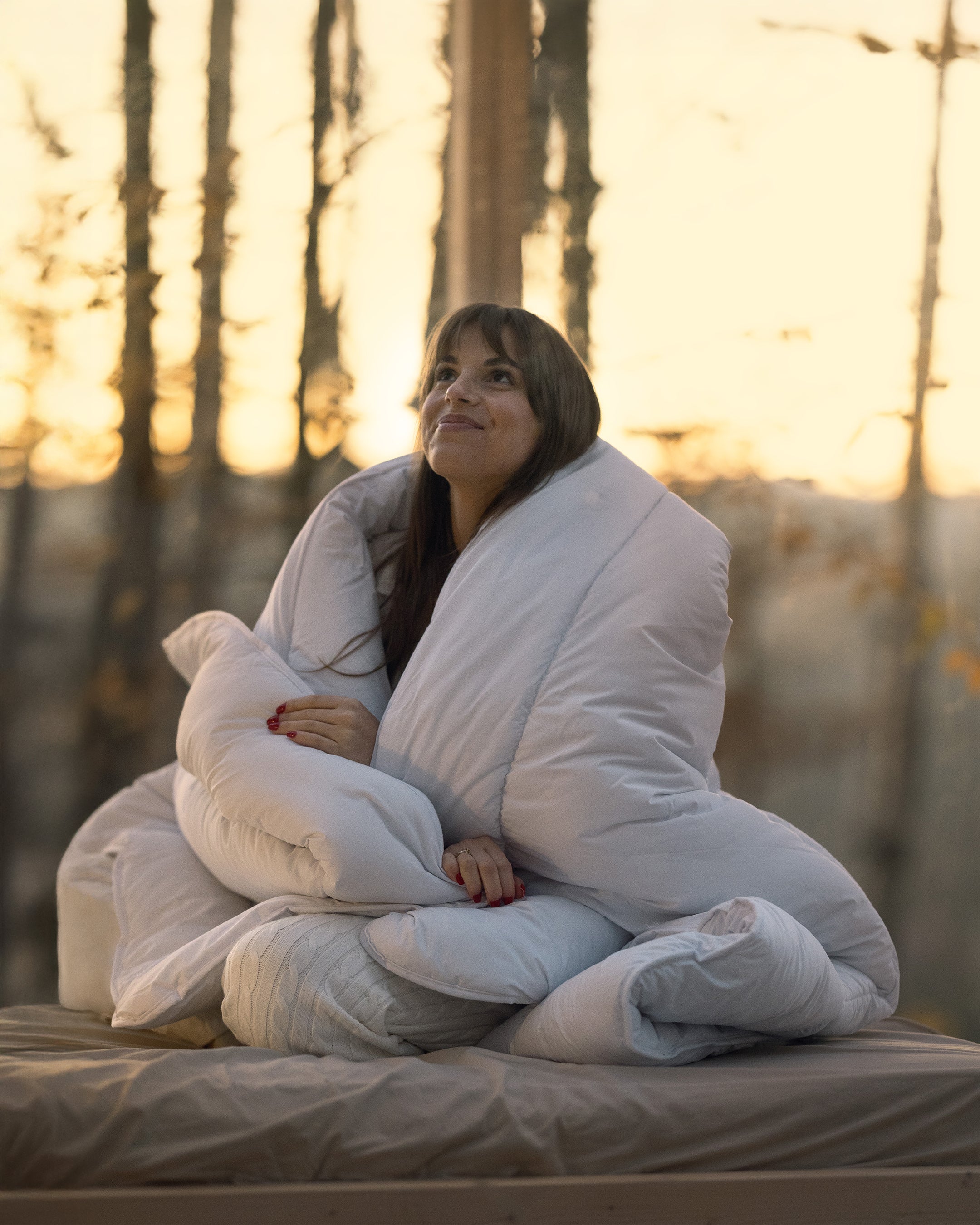 Kołdra bawełniana perkal natural letnia | LaCama