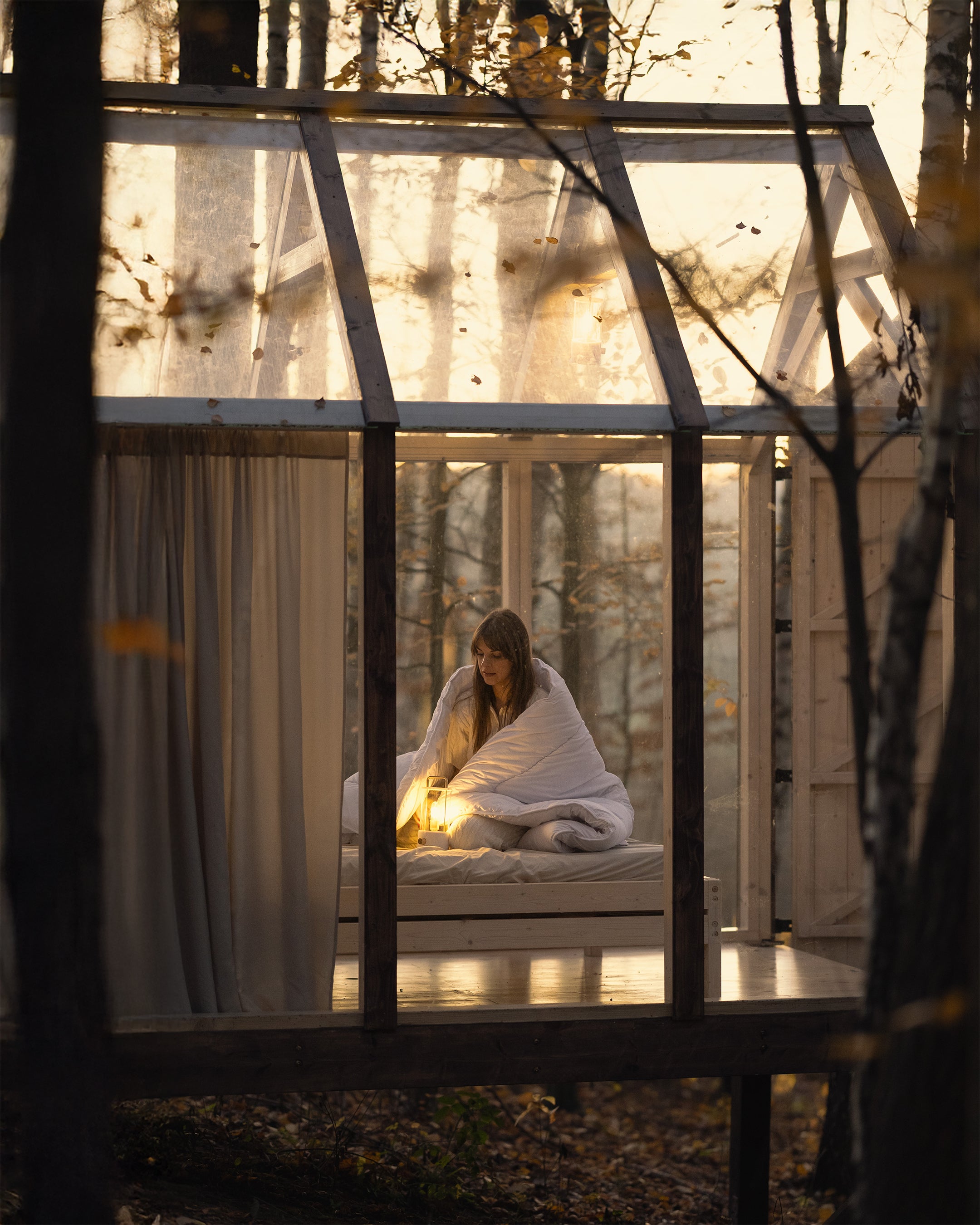 Kołdra bawełniana perkal natural całoroczna | LaCama