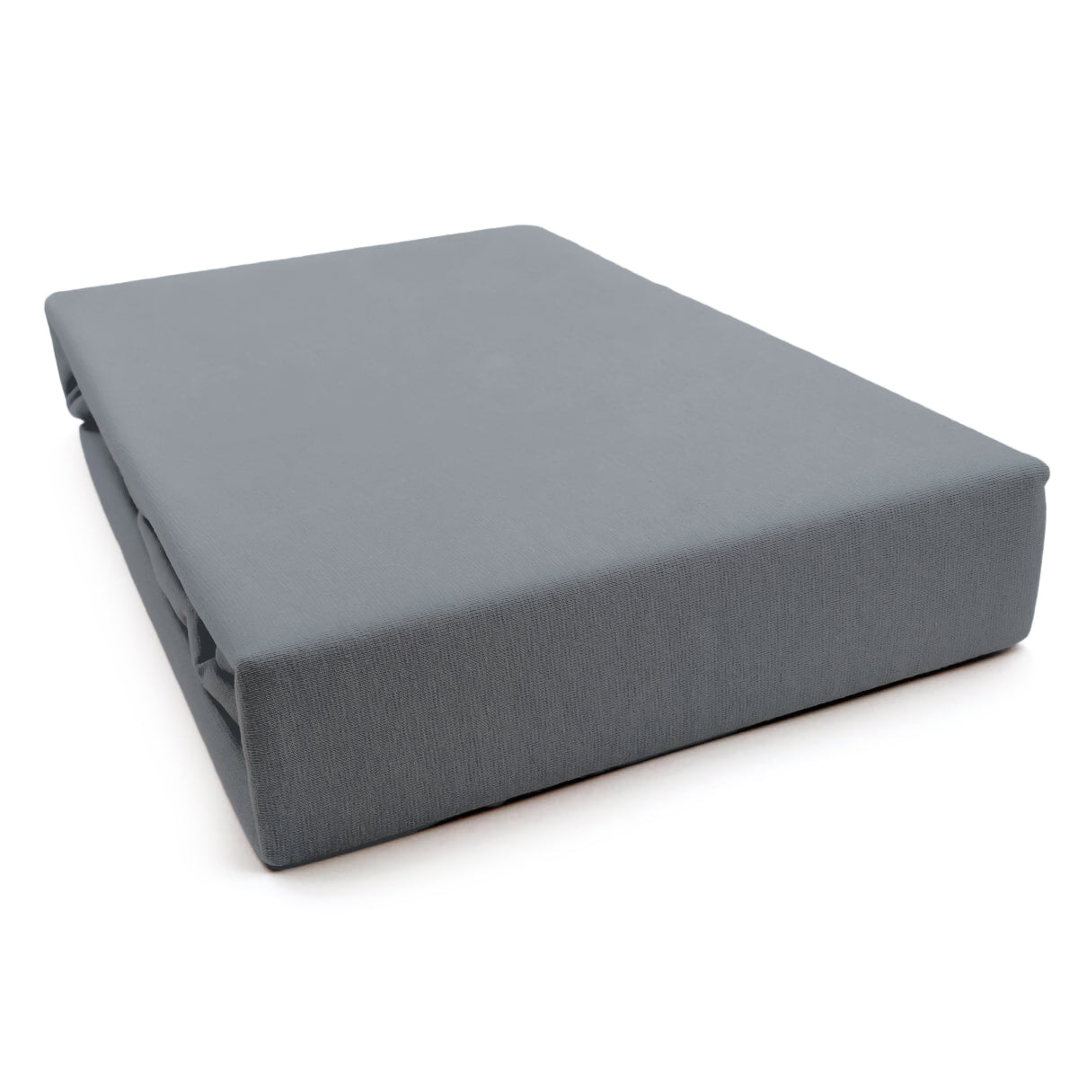 Prześcieradło grafitowe jersey premium | LaCama