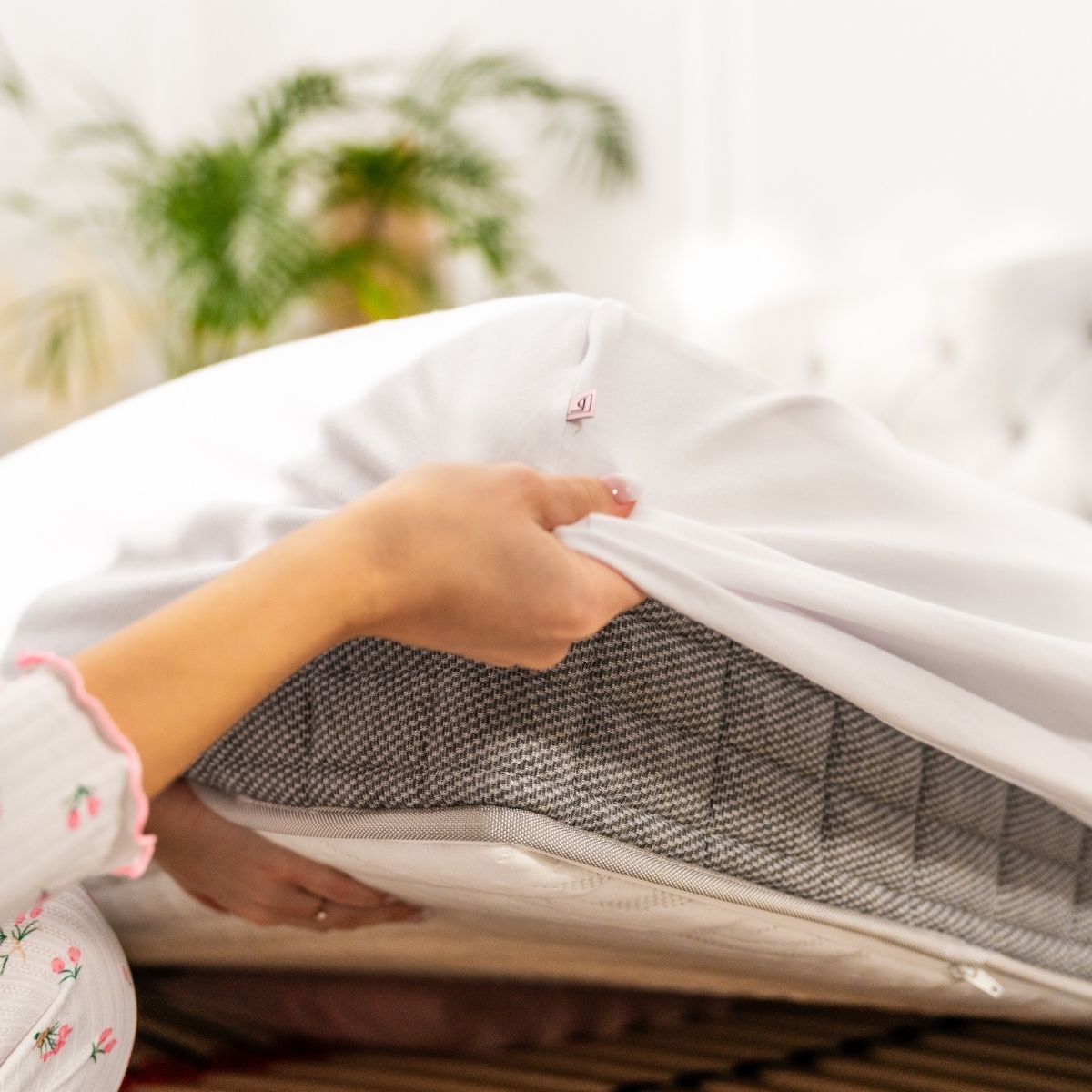 Prześcieradło białe jersey premium | LaCama