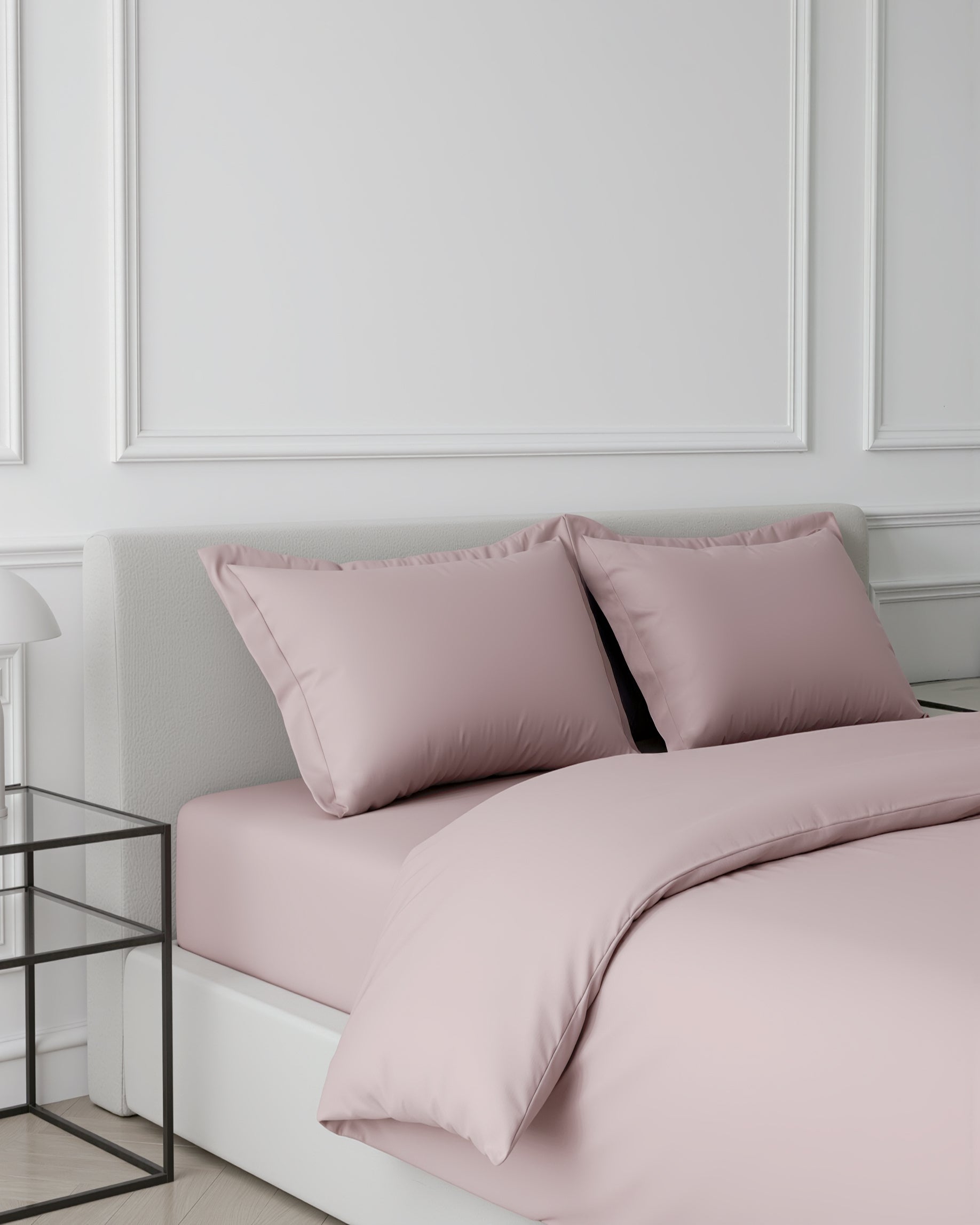 Pościel bawełniana pudrowy róż | LaCama