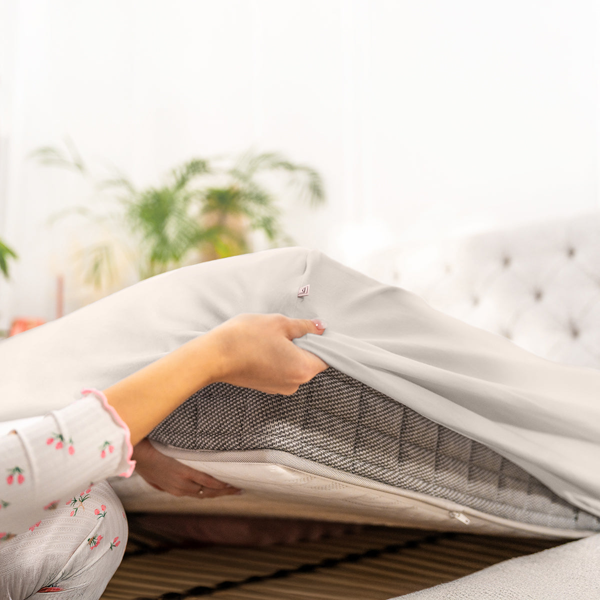 Prześcieradło pudrowe jersey premium | LaCama