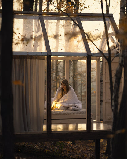 Kołdra bawełniana perkal natural zimowa | LaCama