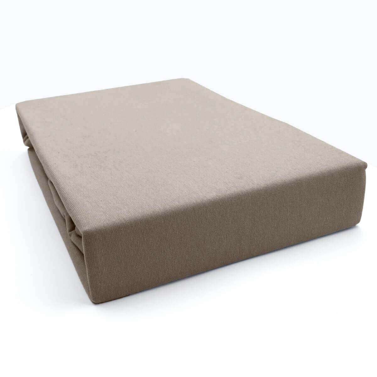 Prześcieradło taupe jersey premium | LaCama