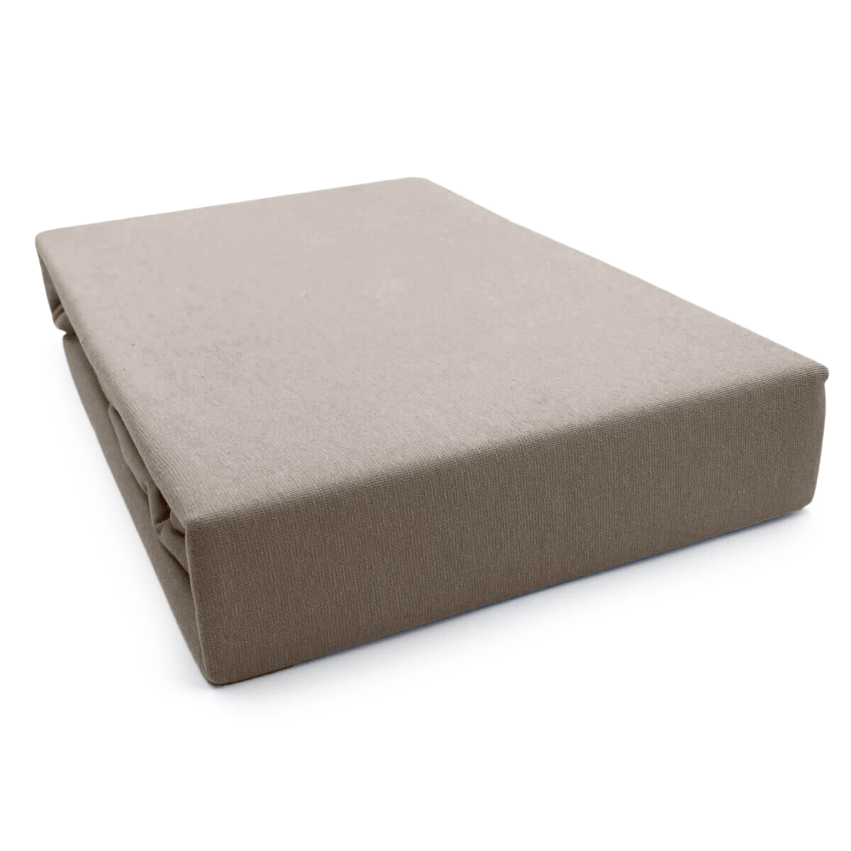 Prześcieradło taupe jersey premium | LaCama