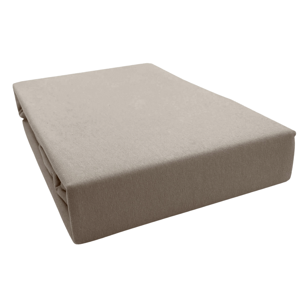 Prześcieradło taupe jersey czesany | LaCama