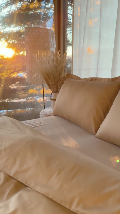 Pościel bawełniana kawa latte | LaCama