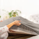 Prześcieradło taupe jersey premium | LaCama