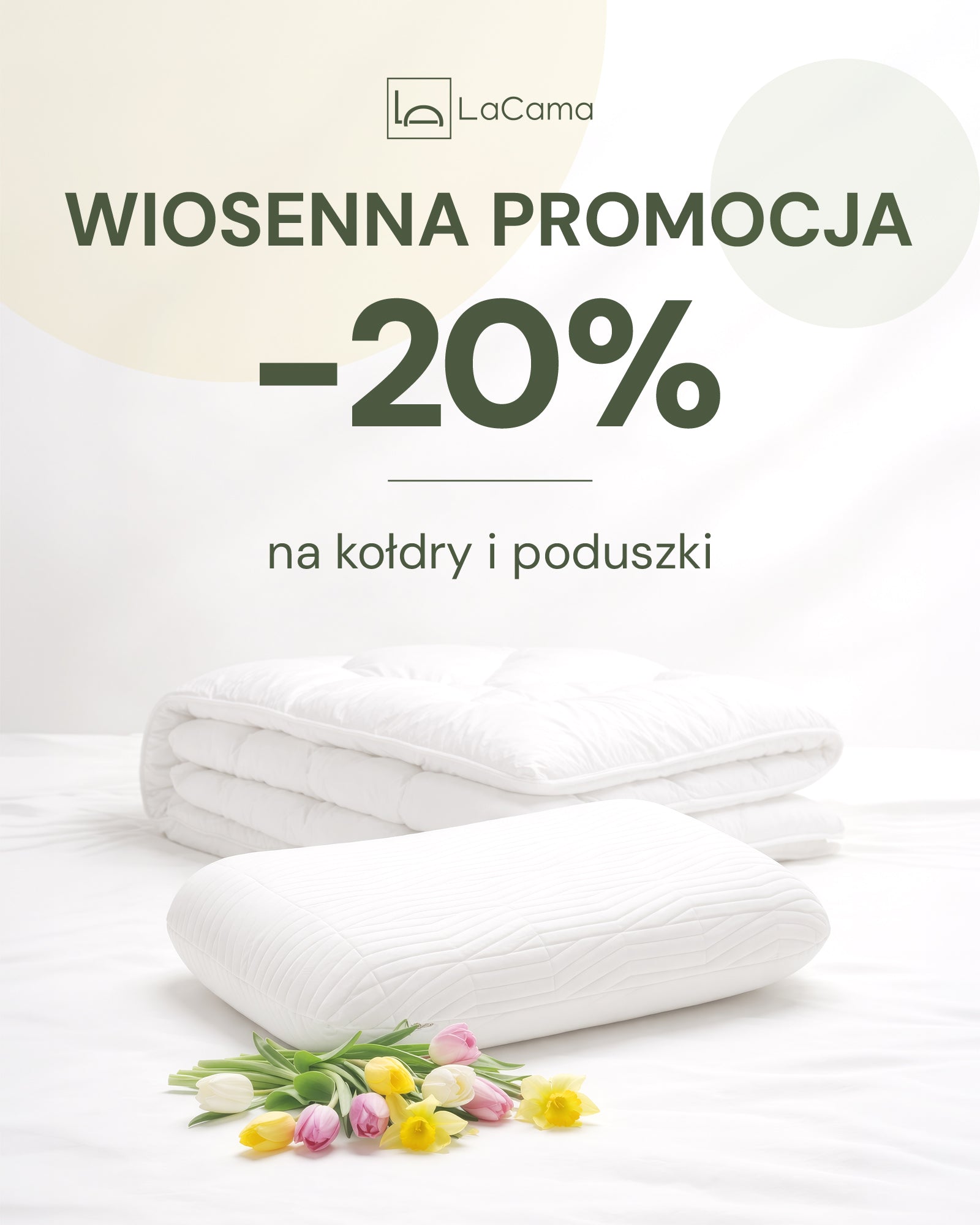 Kołdra bawełniana perkal natural całoroczna | LaCama